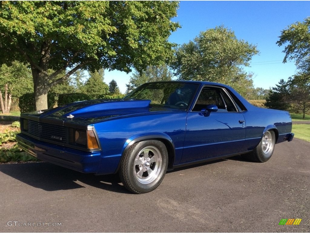 Custom Luxo Blue Metallic 1981 Chevrolet El Camino Custom Pro Street Exterior Photo #138532971