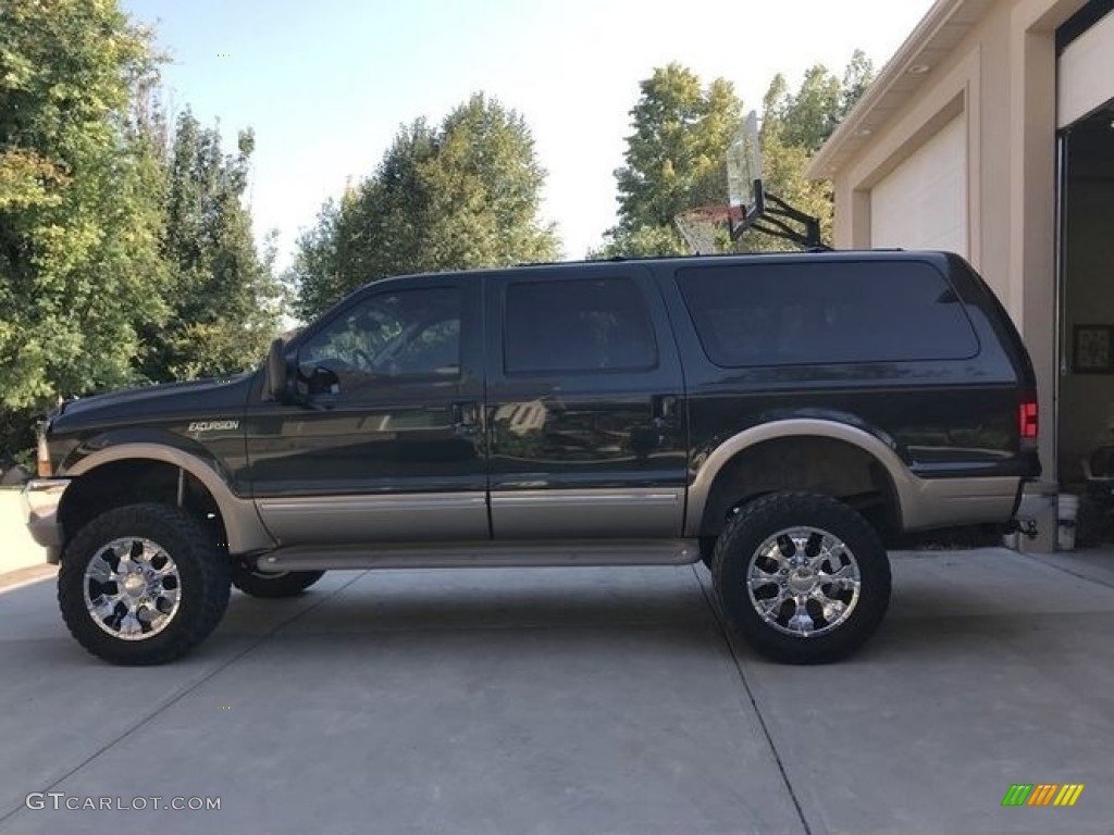 2002 Excursion Limited 4x4 - Aspen Green Metallic / Medium Parchment photo #1