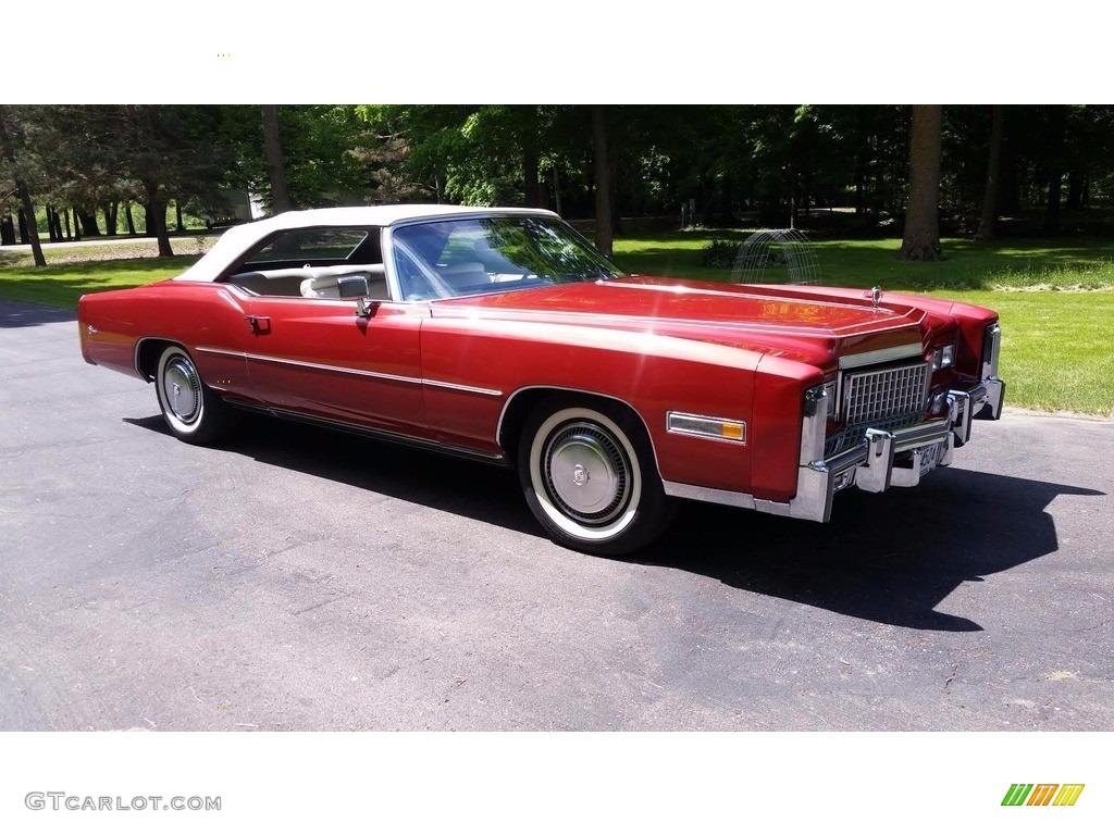 Firethorn Firemist 1975 Cadillac Eldorado Convertible Exterior Photo #138533544