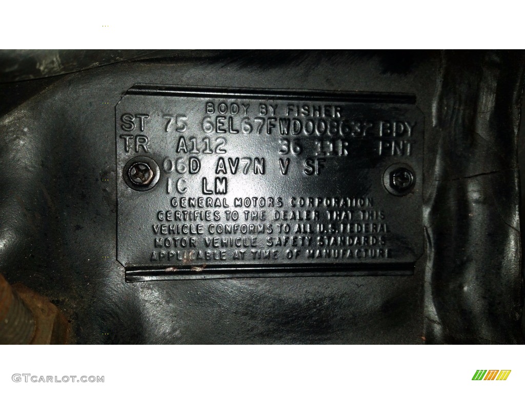 1975 Eldorado Color Code 36 for Firethorn Firemist Photo #138533637