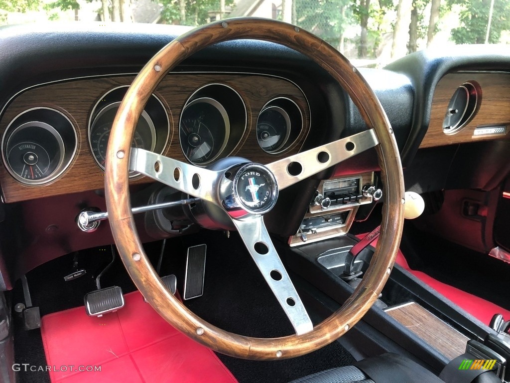 1969 Ford Mustang Mach 1 Black Steering Wheel Photo #138533940