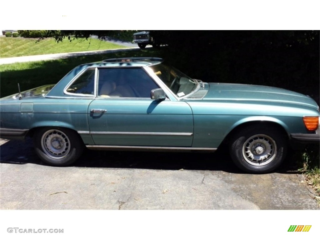 Blue Green Metallic 1980 Mercedes-Benz SL Class 450 SL Roadster Exterior Photo #138534060