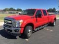 Vermillion Red 2011 Ford F450 Super Duty Lariat Crew Cab 4x4 Dually Exterior
