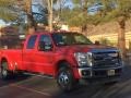 2011 Vermillion Red Ford F450 Super Duty Lariat Crew Cab 4x4 Dually  photo #9