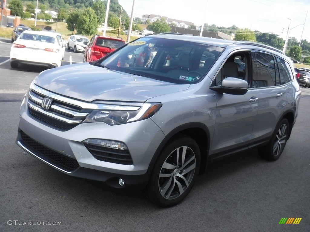 2017 Pilot Elite AWD - Lunar Silver Metallic / Gray photo #6