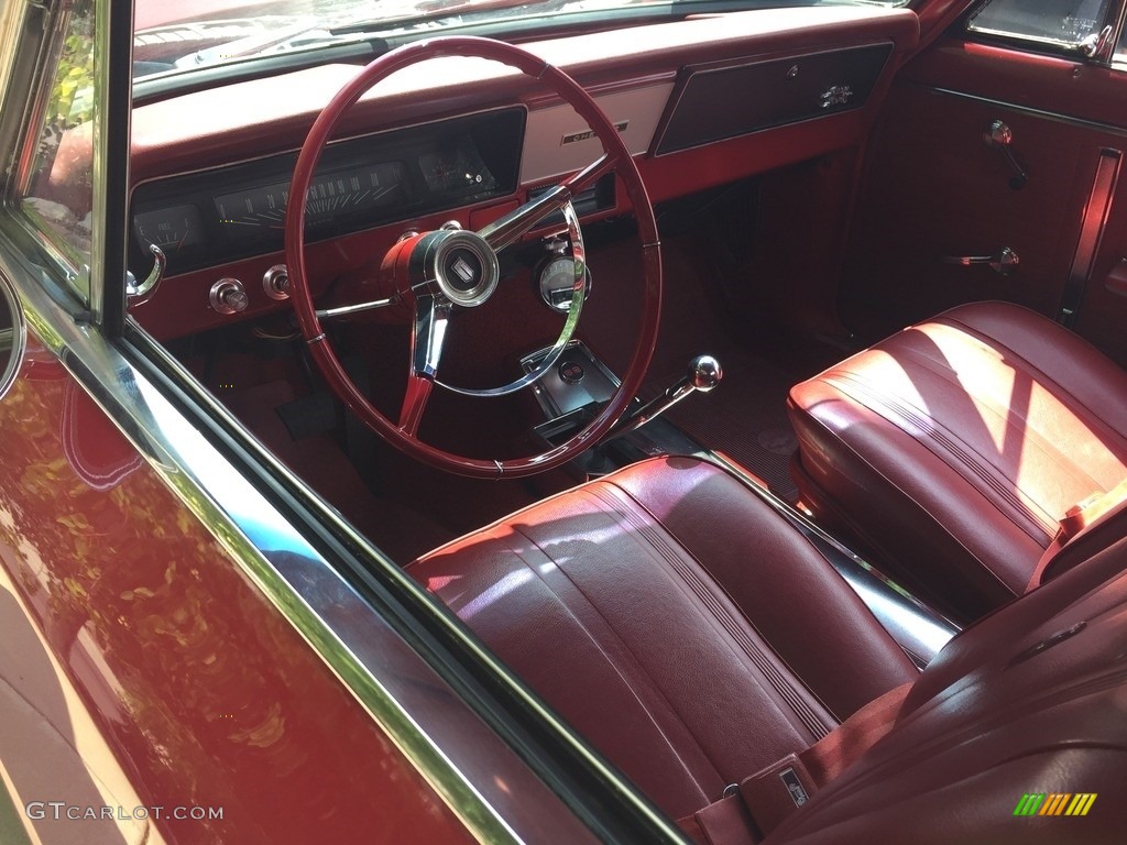 Red Interior 1966 Chevrolet Chevy II Nova SS Sport Coupe Photo #138534837