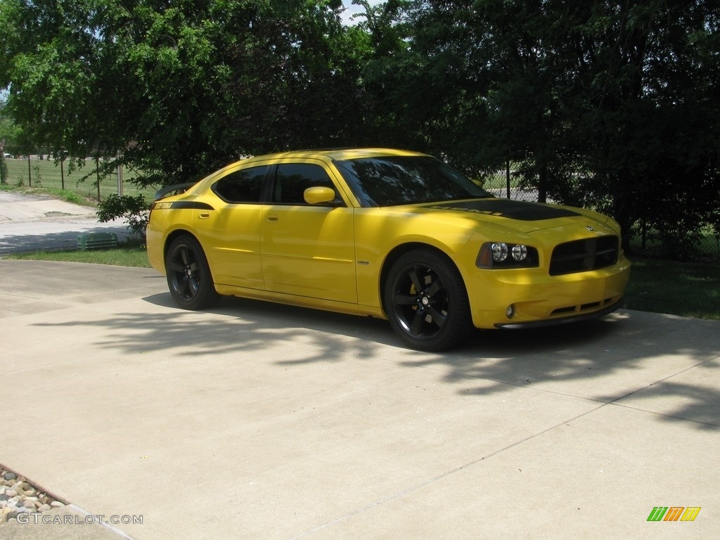 2006 Charger R/T Daytona - Top Banana Yellow / Dark Slate Gray/Light Slate Gray photo #3