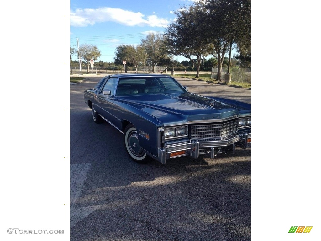 Mediterranean Blue Firemist 1978 Cadillac Eldorado Biarritz Coupe Exterior Photo #138535854
