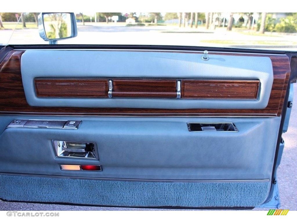 1978 Cadillac Eldorado Biarritz Coupe Light Blue Door Panel Photo #138536211