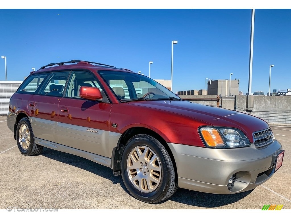 Regatta Red Pearl 2002 Subaru Legacy L Wagon Exterior Photo #138536361