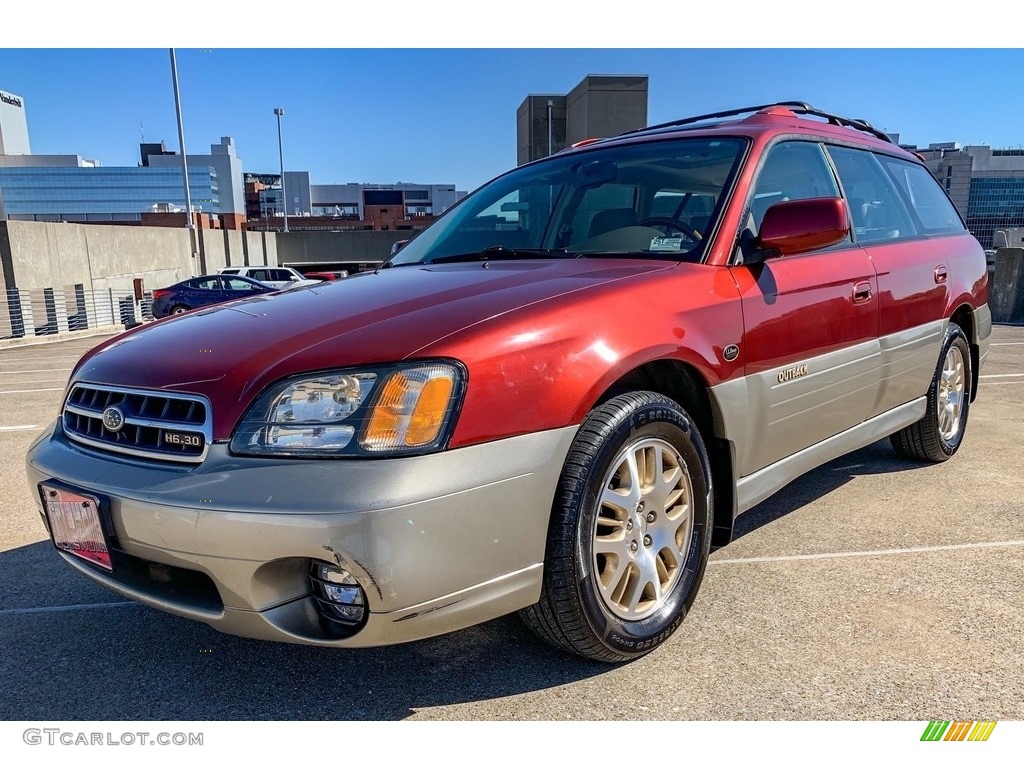 Regatta Red Pearl 2002 Subaru Legacy L Wagon Exterior Photo #138536466