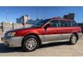 Regatta Red Pearl 2002 Subaru Legacy L Wagon Exterior