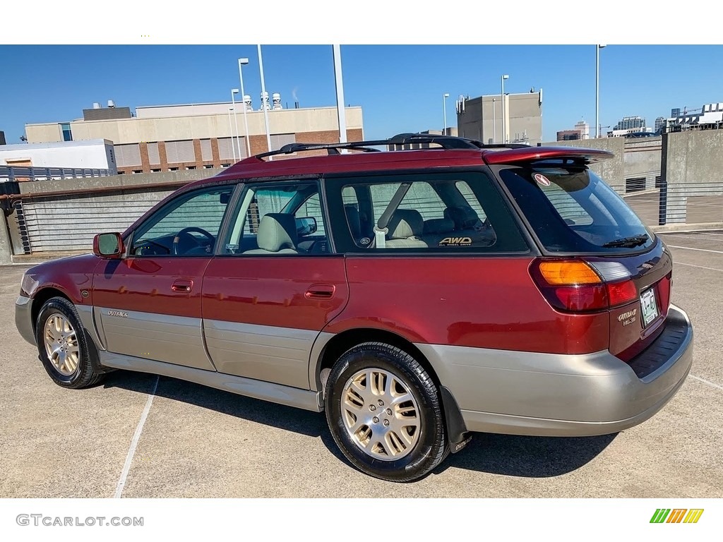 Regatta Red Pearl 2002 Subaru Legacy L Wagon Exterior Photo #138536583
