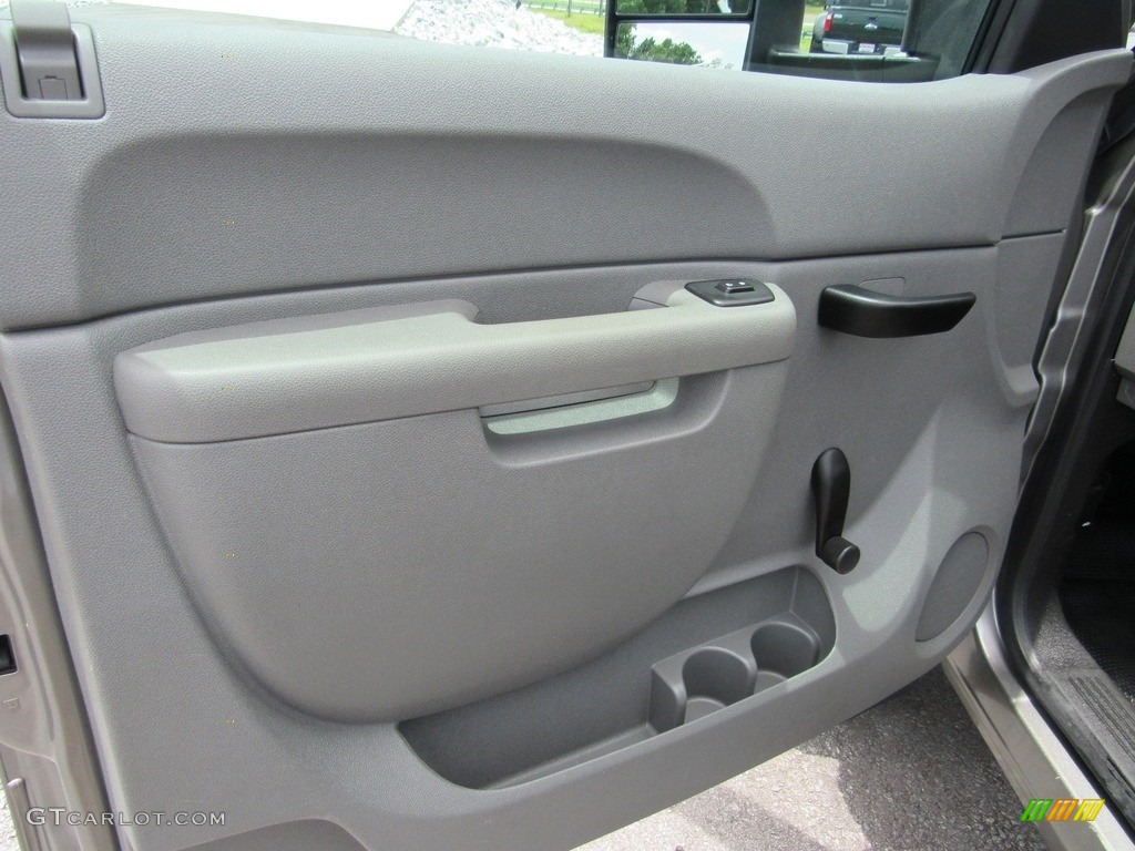 2013 Chevrolet Silverado 3500HD WT Crew Cab 4x4 Dark Titanium Door Panel Photo #138536598