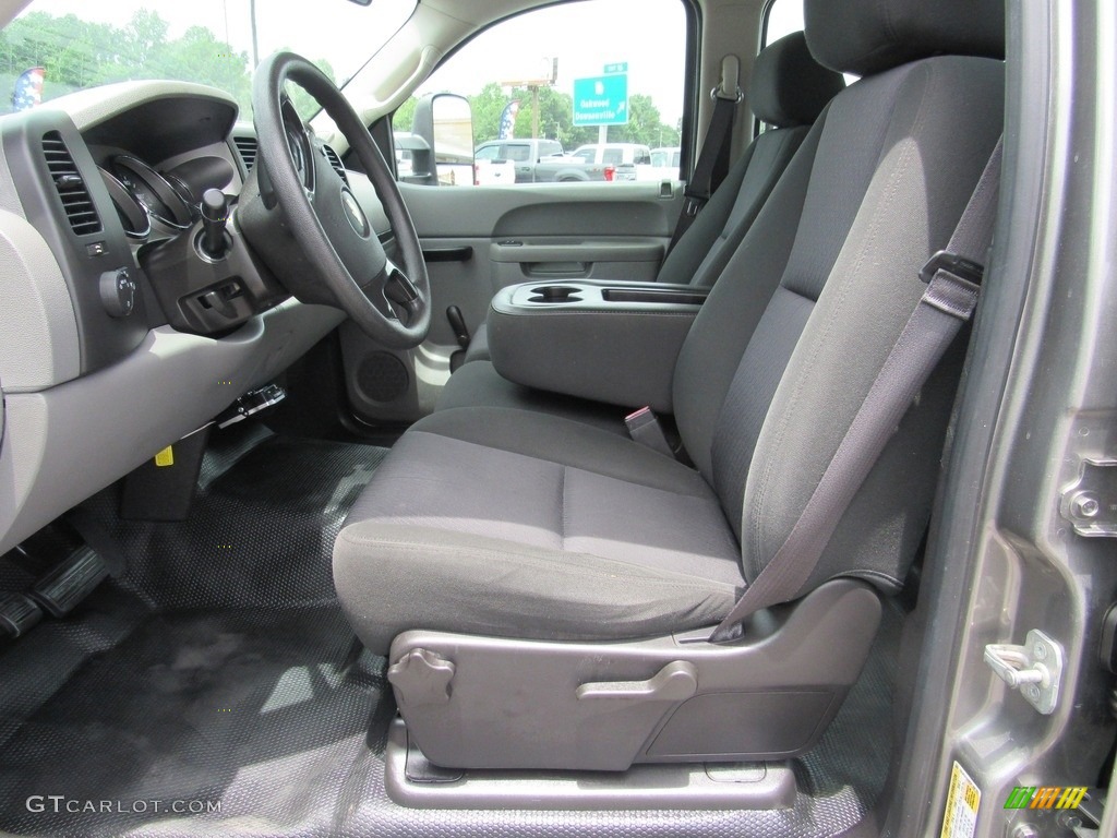 Dark Titanium Interior 2013 Chevrolet Silverado 3500HD WT Crew Cab 4x4 Photo #138536643