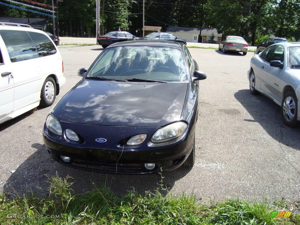 1999 Escort ZX2 Coupe - Black / Medium Prairie Tan photo #2