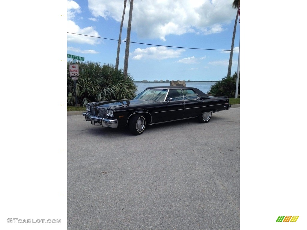 Ebony Black 1974 Oldsmobile Ninety Eight Regency Sedan Exterior Photo #138536937