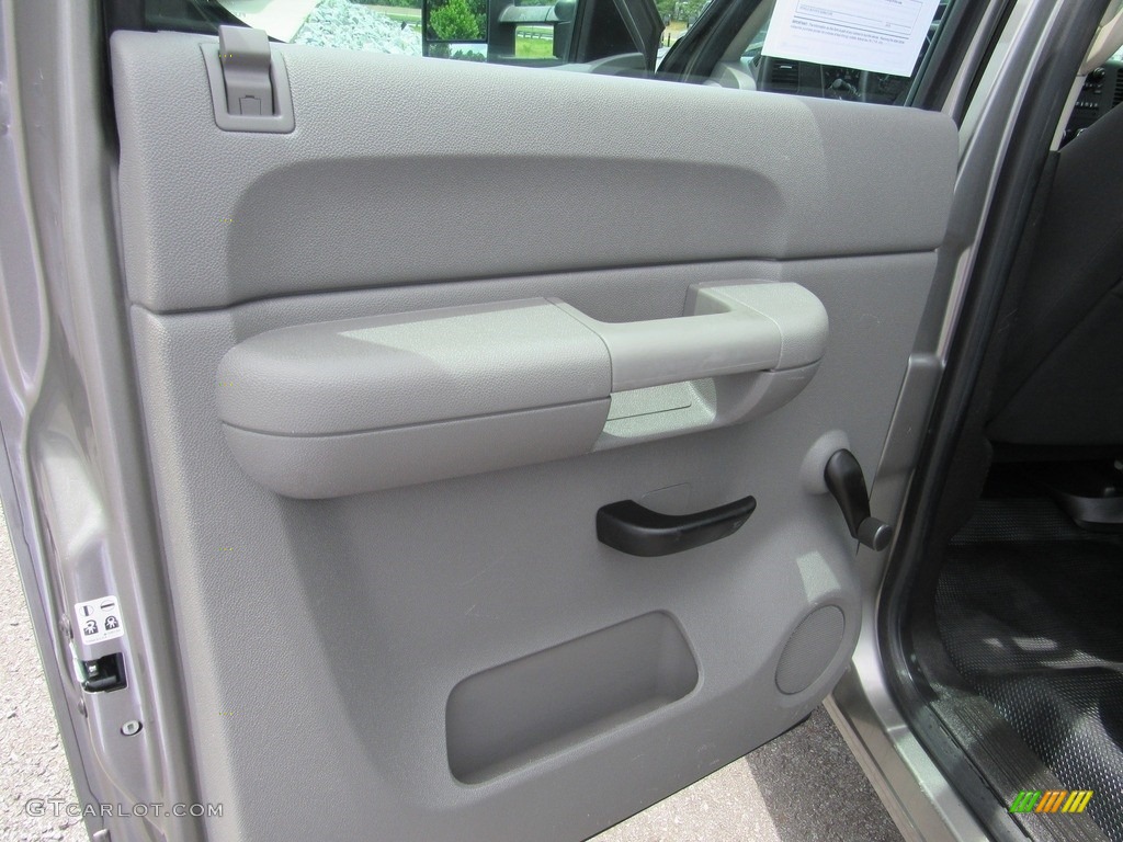 2013 Chevrolet Silverado 3500HD WT Crew Cab 4x4 Dark Titanium Door Panel Photo #138536973