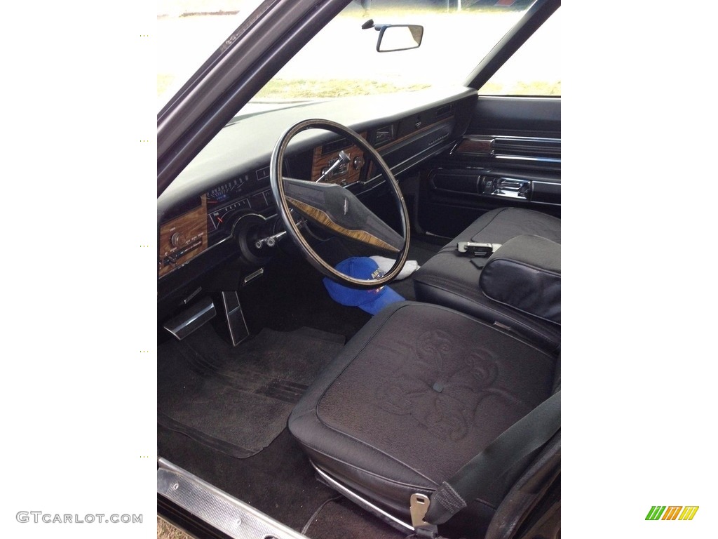 Black Interior 1974 Oldsmobile Ninety Eight Regency Sedan Photo #138537348