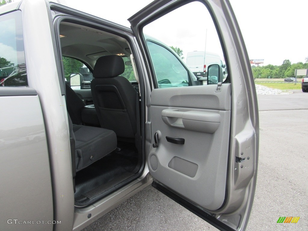 2013 Chevrolet Silverado 3500HD WT Crew Cab 4x4 Dark Titanium Door Panel Photo #138537360
