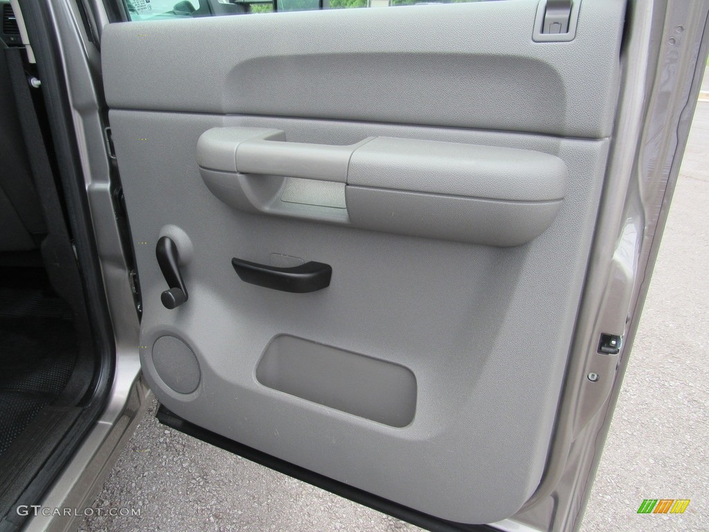 2013 Chevrolet Silverado 3500HD WT Crew Cab 4x4 Dark Titanium Door Panel Photo #138537387