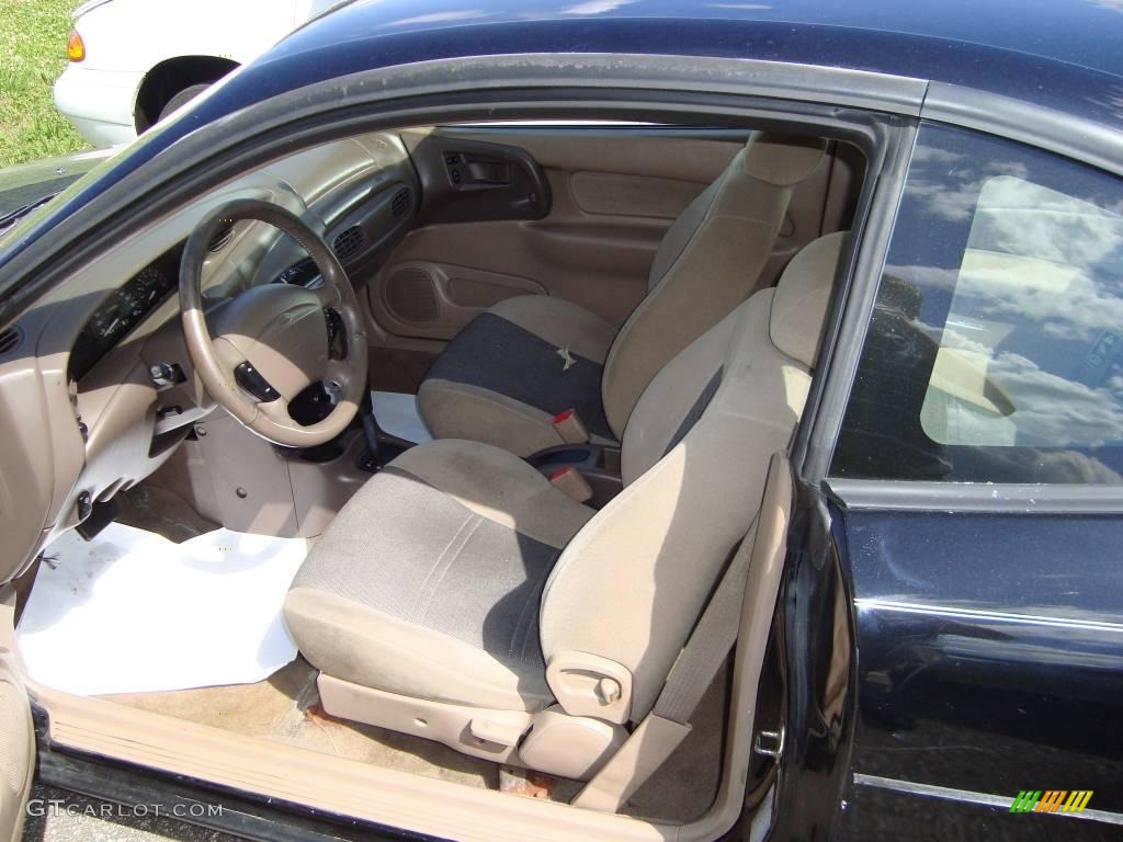 1999 Escort ZX2 Coupe - Black / Medium Prairie Tan photo #7