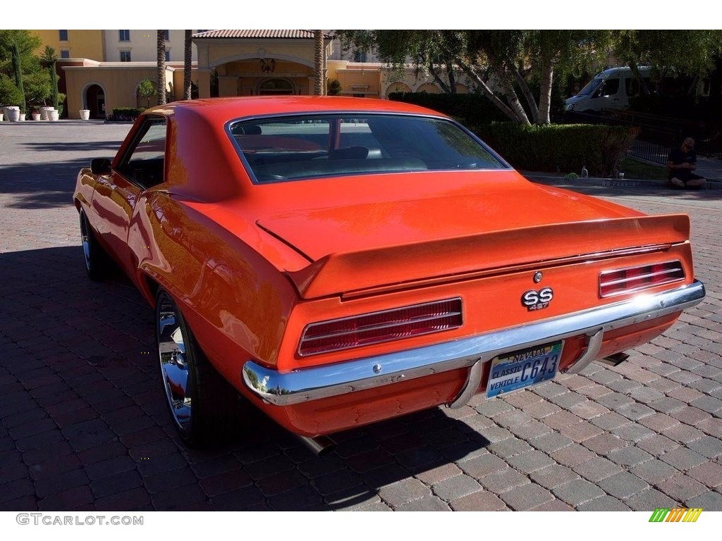 1969 Camaro SS Coupe - Orange Pearl Mist / Black photo #7