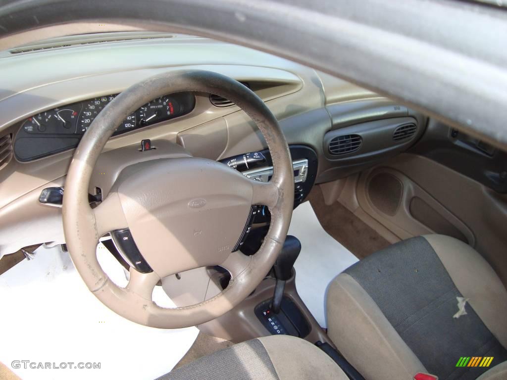 1999 Escort ZX2 Coupe - Black / Medium Prairie Tan photo #9