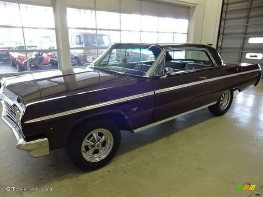 1964 Impala SS Coupe - Black Cherry Metallic / Silver photo #1