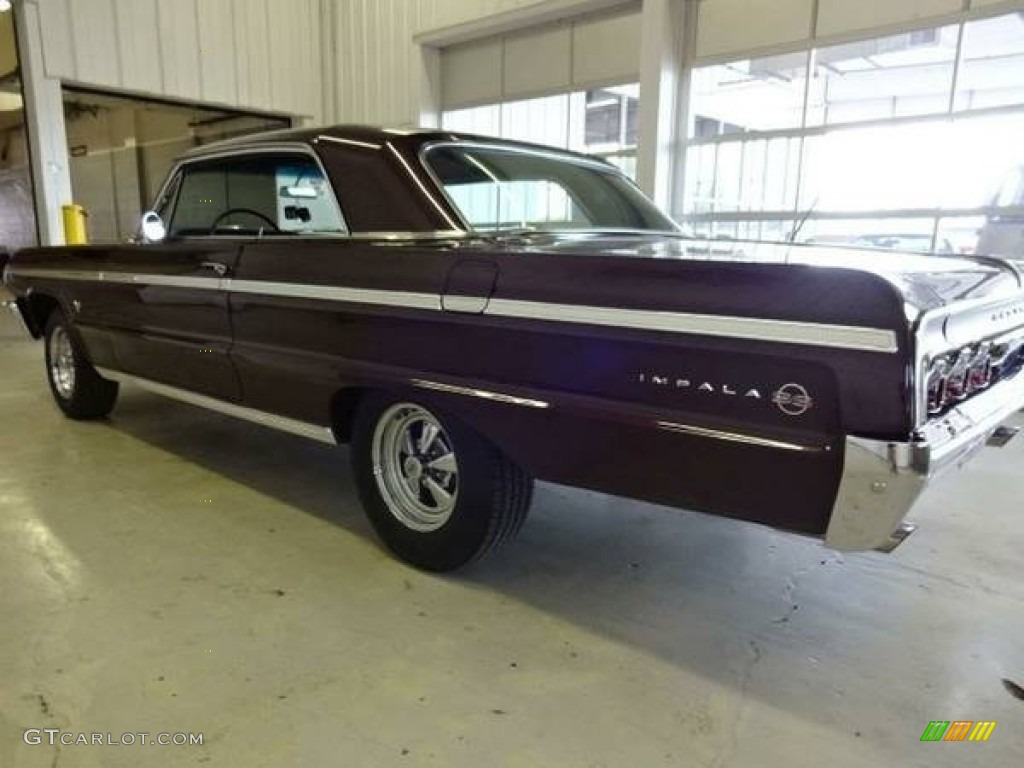 1964 Impala SS Coupe - Black Cherry Metallic / Silver photo #2