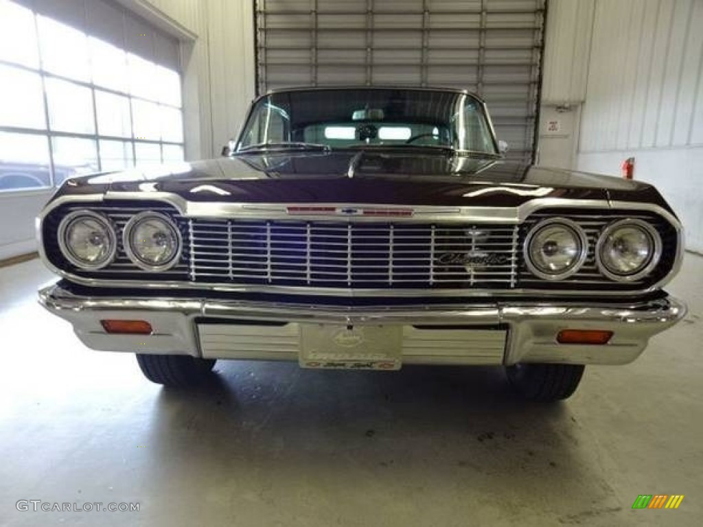 1964 Impala SS Coupe - Black Cherry Metallic / Silver photo #7