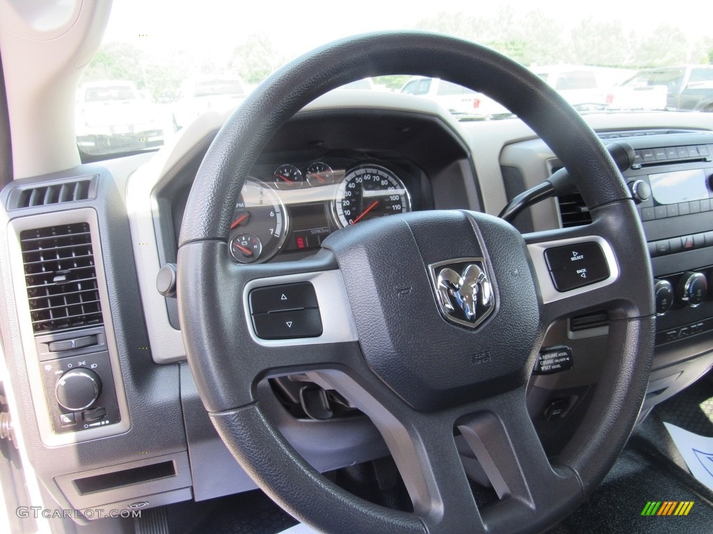 2011 Dodge Ram 2500 HD SLT Crew Cab Dark Slate/Medium Graystone Steering Wheel Photo #138538272