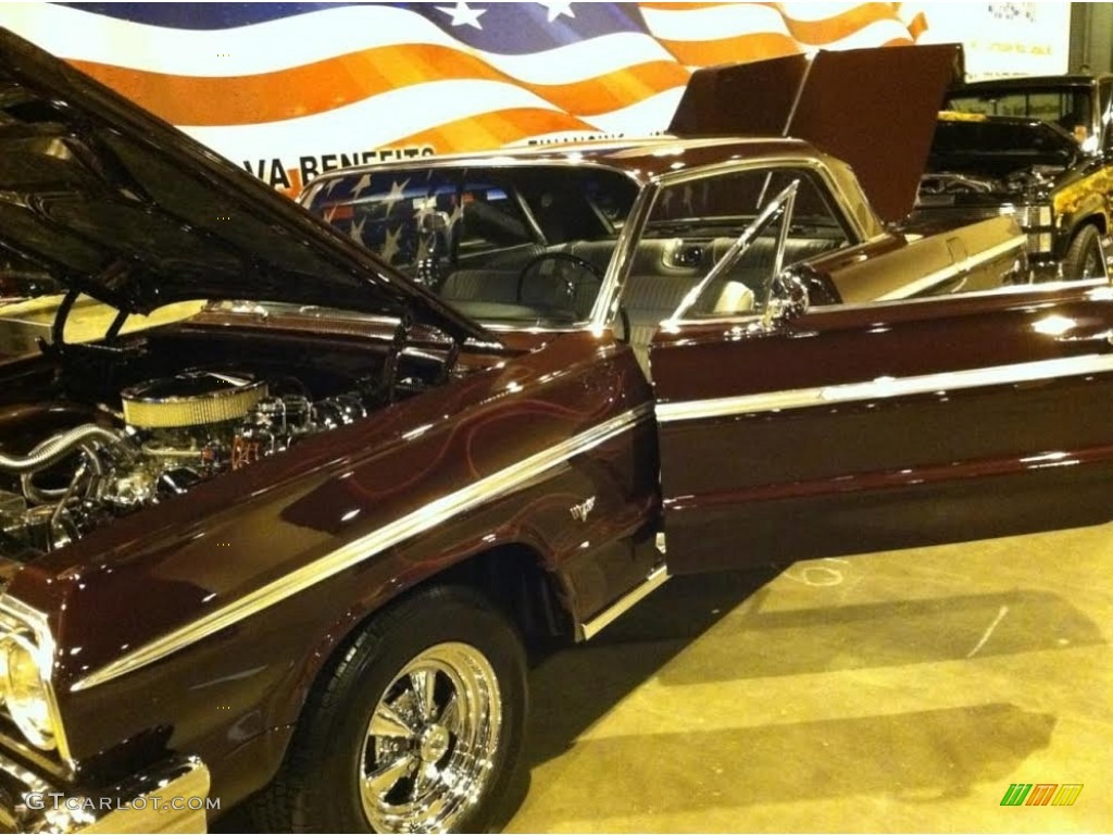 1964 Impala SS Coupe - Black Cherry Metallic / Silver photo #10