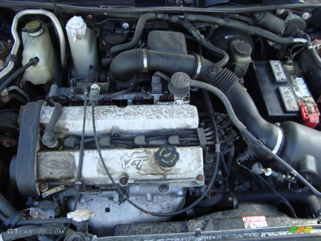 1999 Escort ZX2 Coupe - Black / Medium Prairie Tan photo #12
