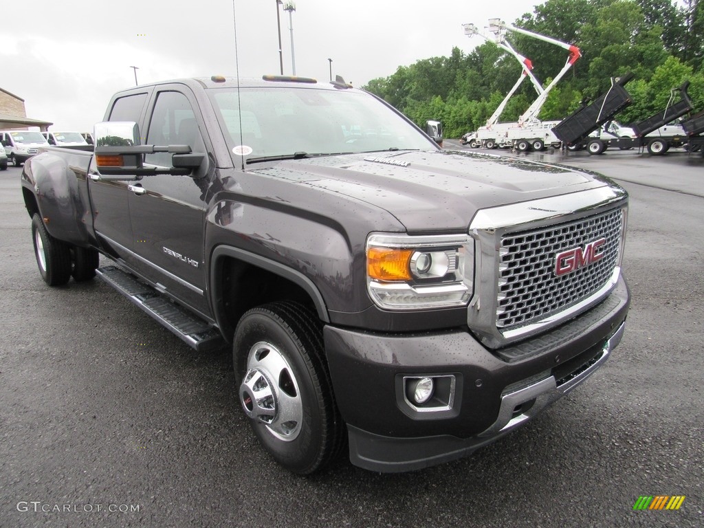 Light Steel Gray Metallic 2016 GMC Sierra 3500HD Denali Crew Cab 4x4 Exterior Photo #138539046
