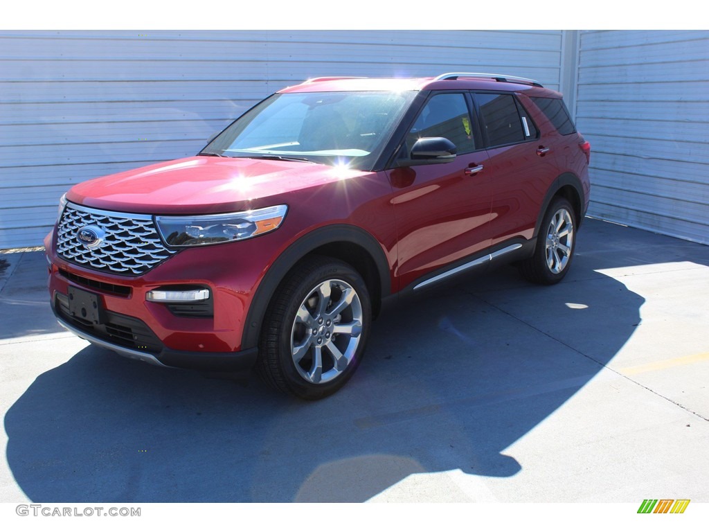 2020 Explorer Platinum 4WD - Rapid Red Metallic / Ebony photo #4