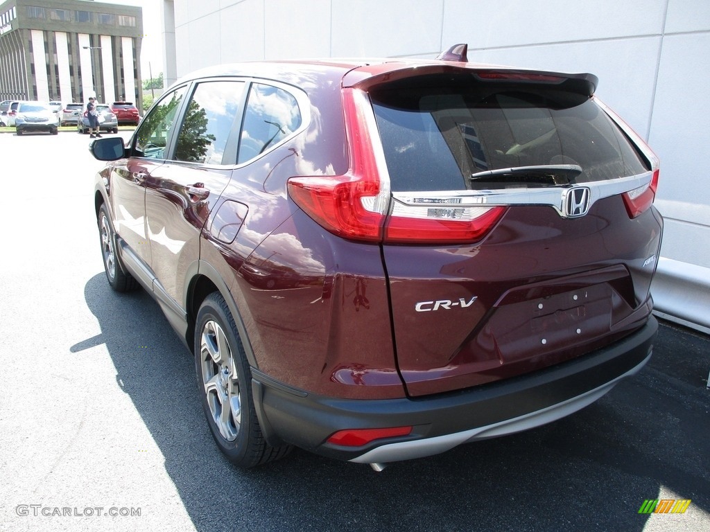 2017 CR-V EX AWD - Basque Red Pearl II / Gray photo #3