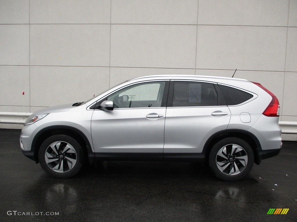 2015 CR-V Touring - Alabaster Silver Metallic / Black photo #2