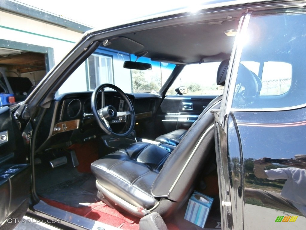 Black Interior 1972 Pontiac Grand Prix Hardtop Coupe Photo #138539833