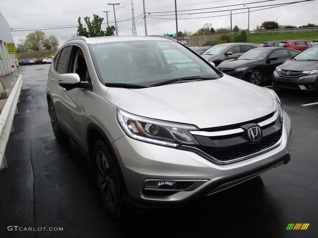 2015 CR-V Touring - Alabaster Silver Metallic / Black photo #6