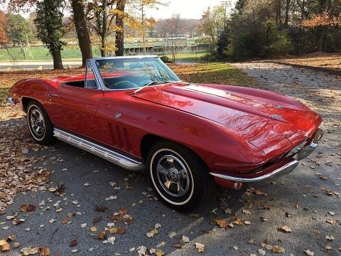 1966 Chevrolet Corvette Sting Ray Convertible Data, Info and Specs