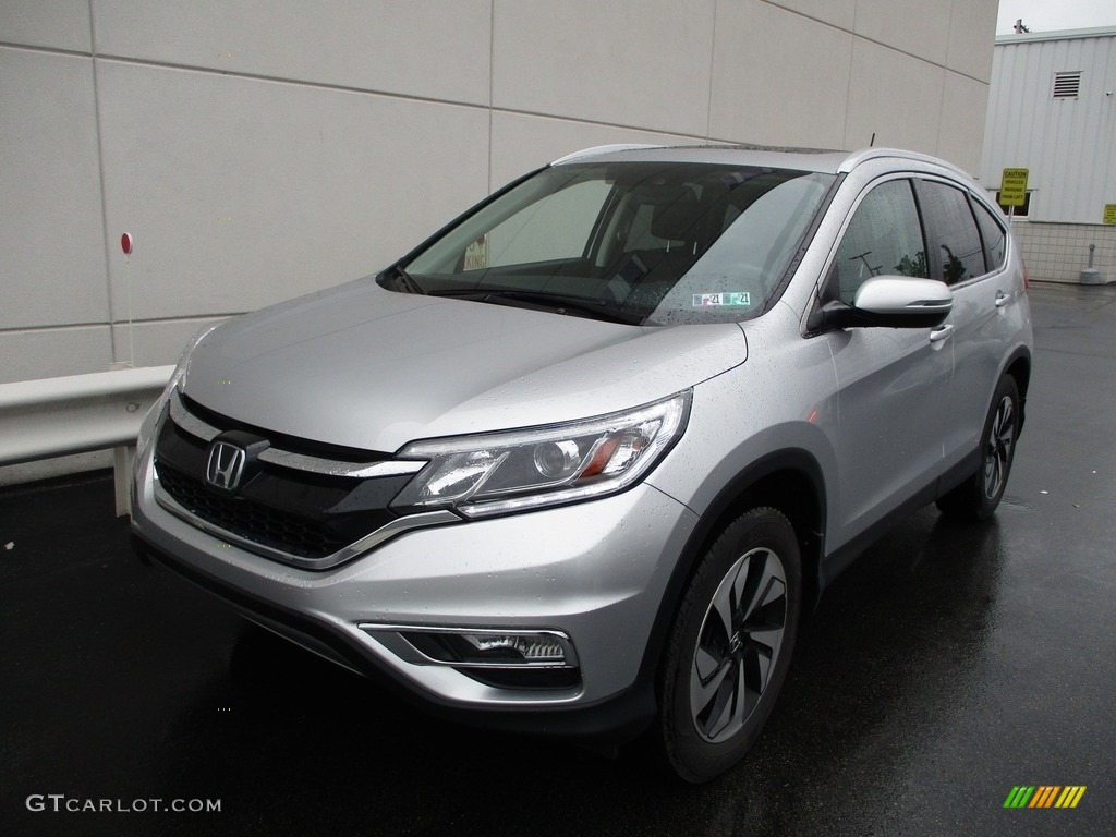 2015 CR-V Touring - Alabaster Silver Metallic / Black photo #8