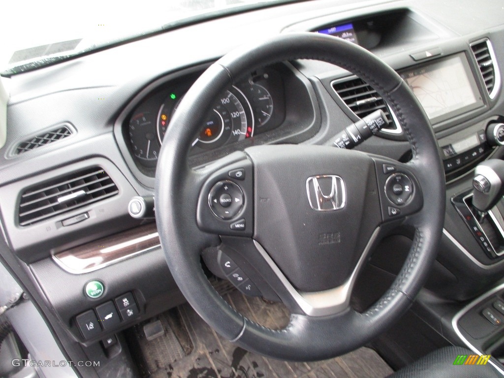 2015 CR-V Touring - Alabaster Silver Metallic / Black photo #13