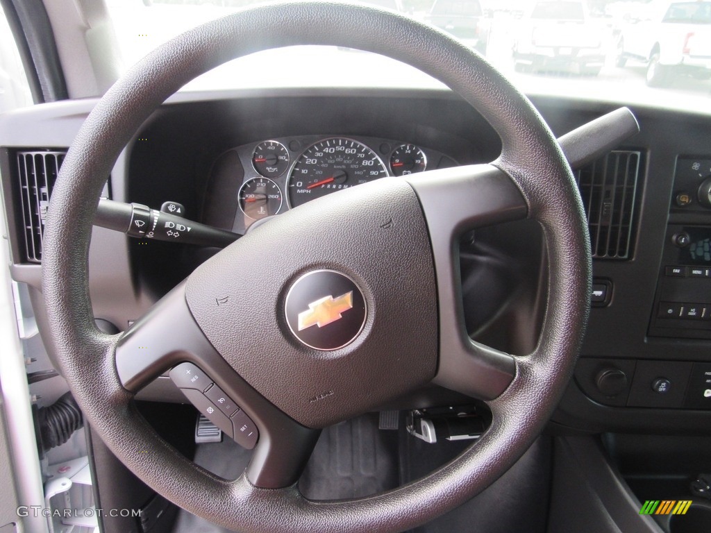 2016 Chevrolet Express 2500 Cargo WT Medium Pewter Steering Wheel Photo #138542349