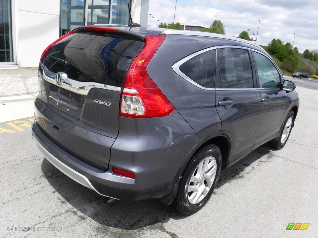 2016 CR-V EX-L AWD - Modern Steel Metallic / Gray photo #9