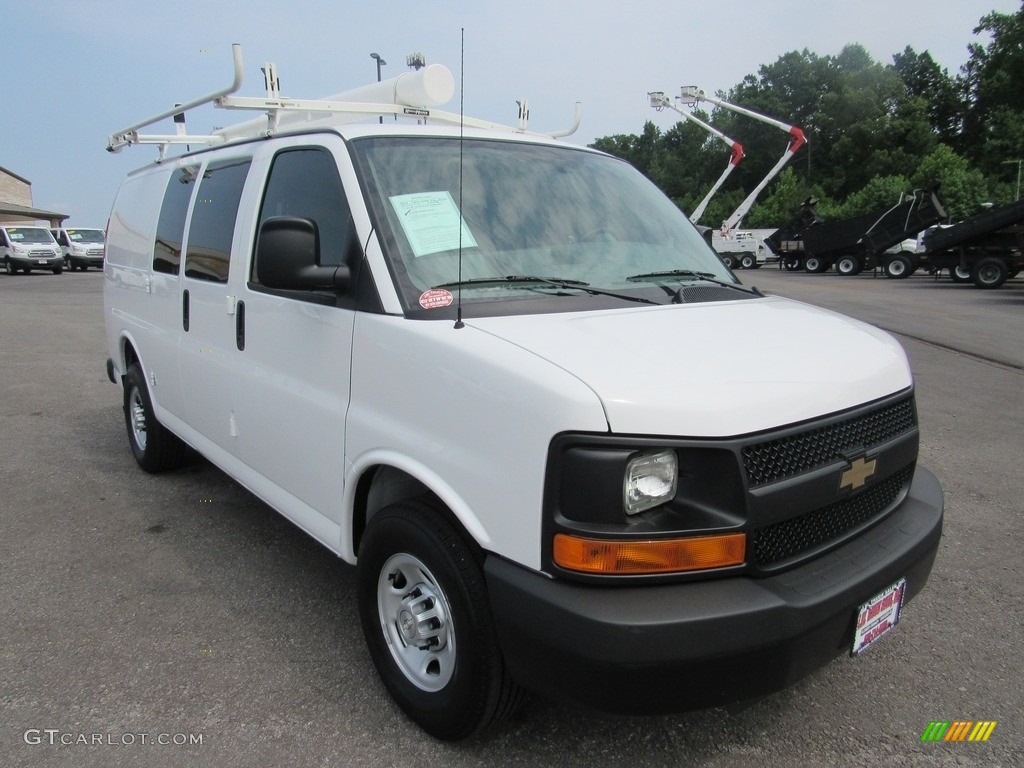 Summit White 2016 Chevrolet Express 2500 Cargo WT Exterior Photo #138543093