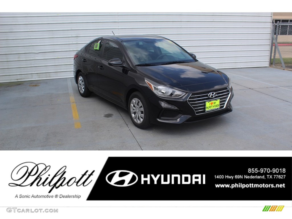Absolute Black Hyundai Accent