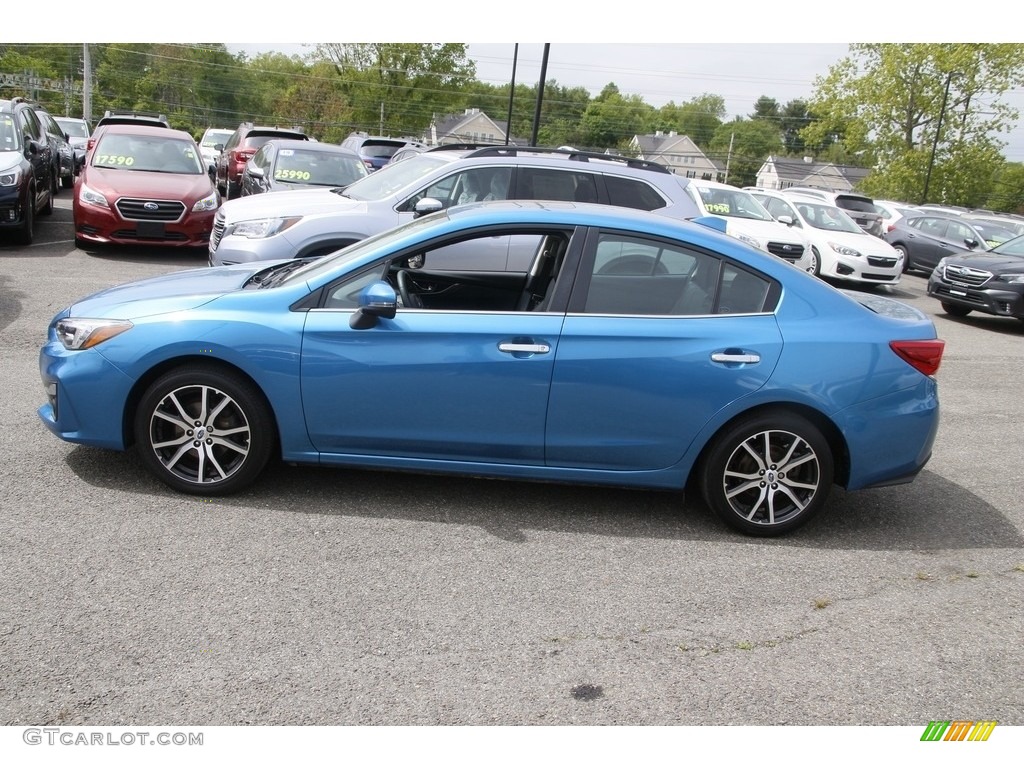 2017 Impreza 2.0i Limited 4-Door - Island Blue Pearl / Black photo #8