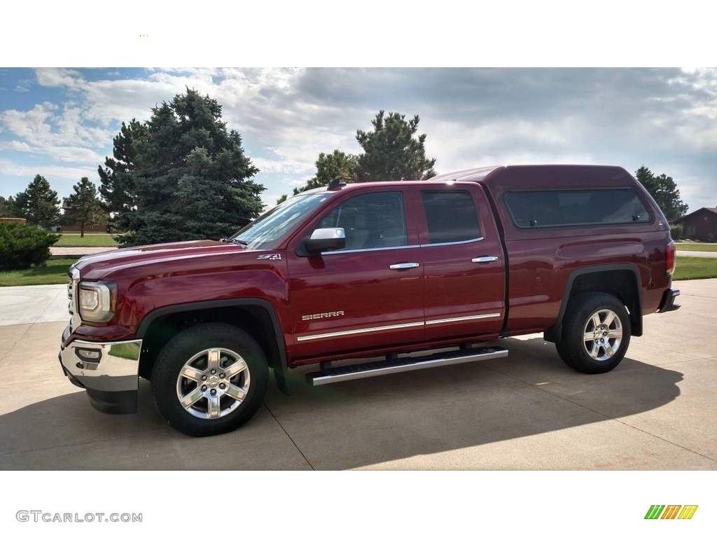 2016 Sierra 1500 SLT Double Cab 4WD - Crimson Red Tintcoat / Cocoa/Dune photo #1