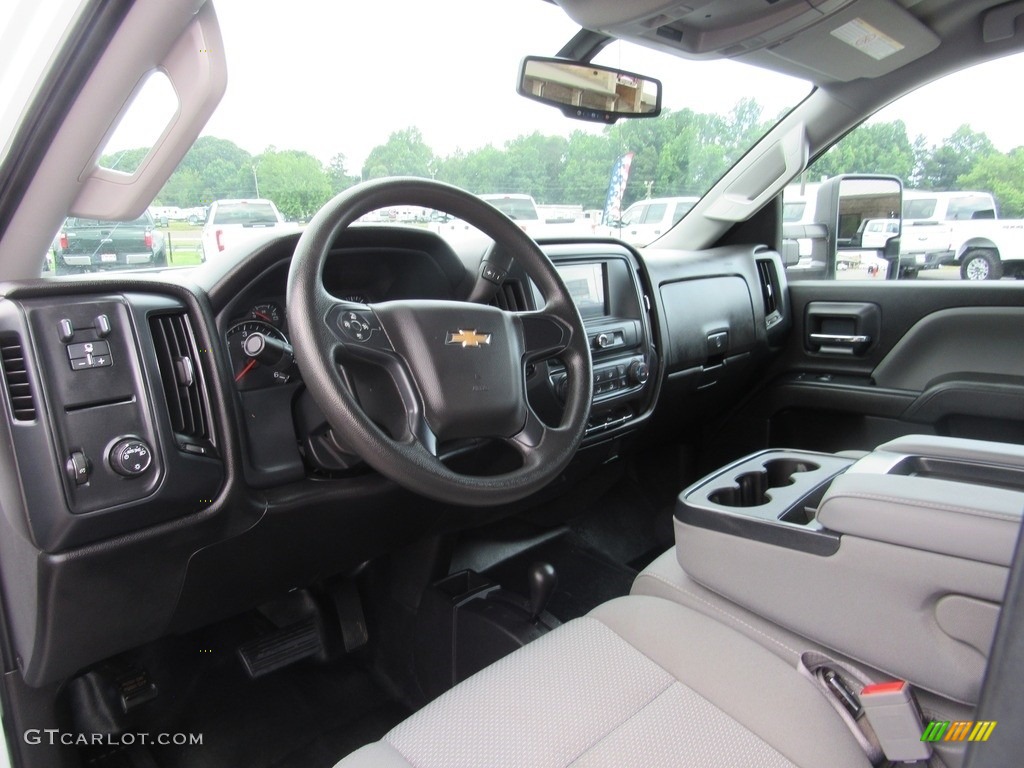 Dark Ash/Jet Black Interior 2016 Chevrolet Silverado 2500HD WT Double Cab 4x4 Photo #138546366